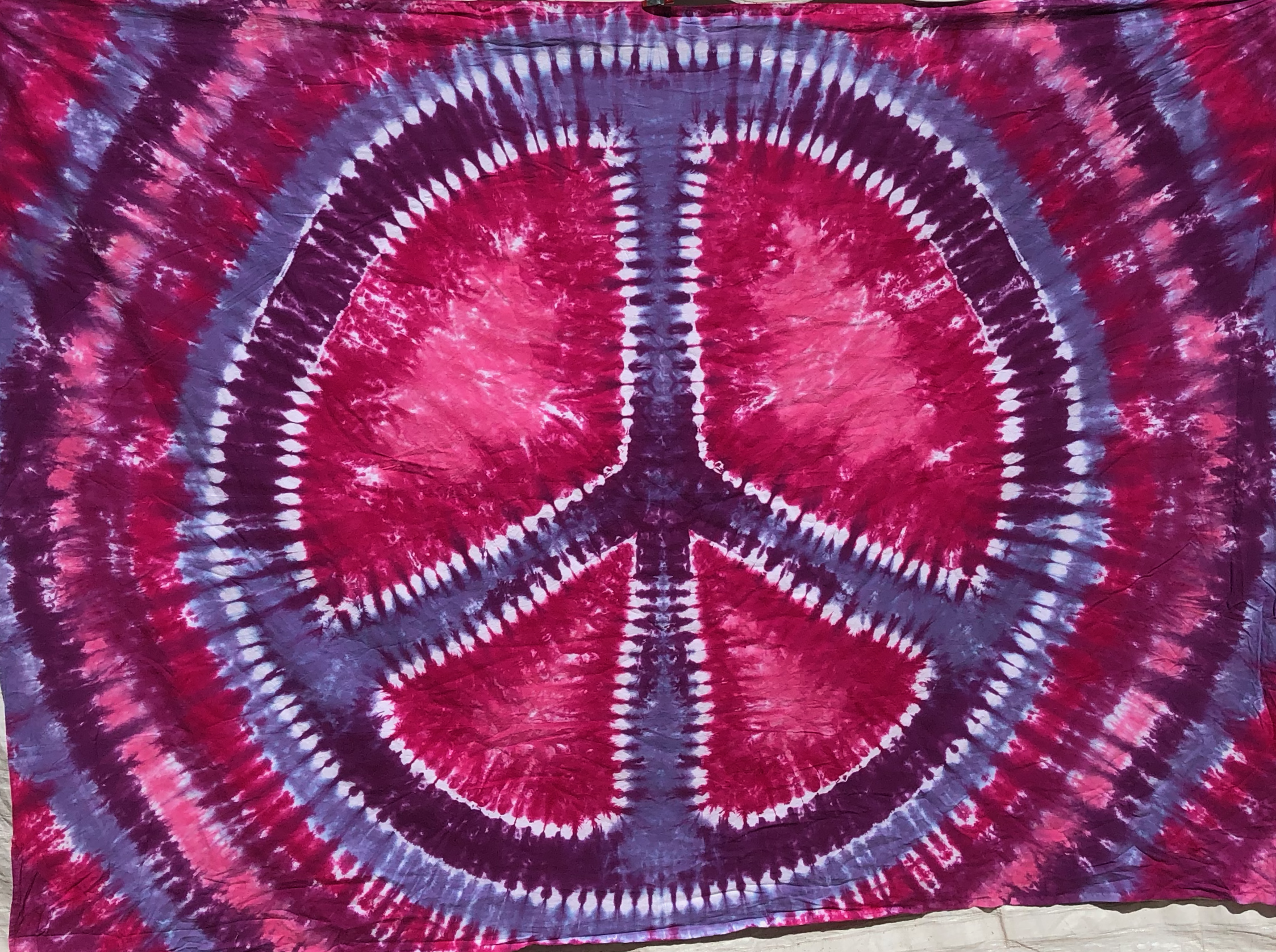 Tie dye peace on sale sign tapestry